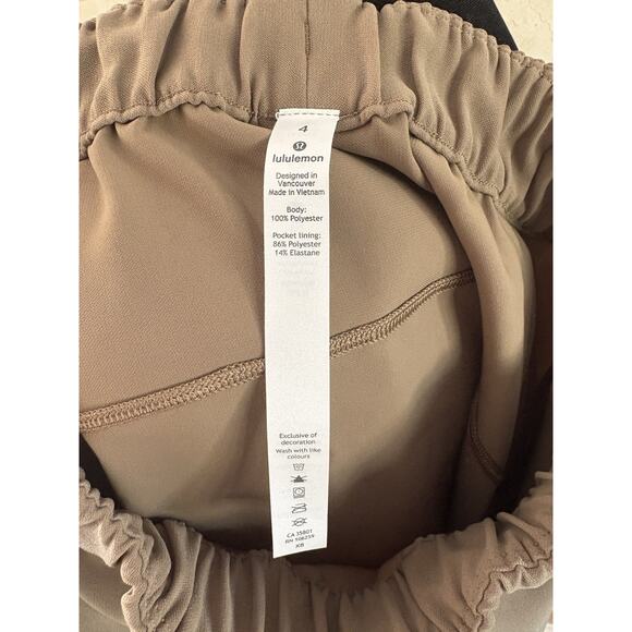 Lululemon On the Fly Woven Drawcord Skirt, Size 4, Frontier Tan $88 Athleisure - Picture 6 of 11